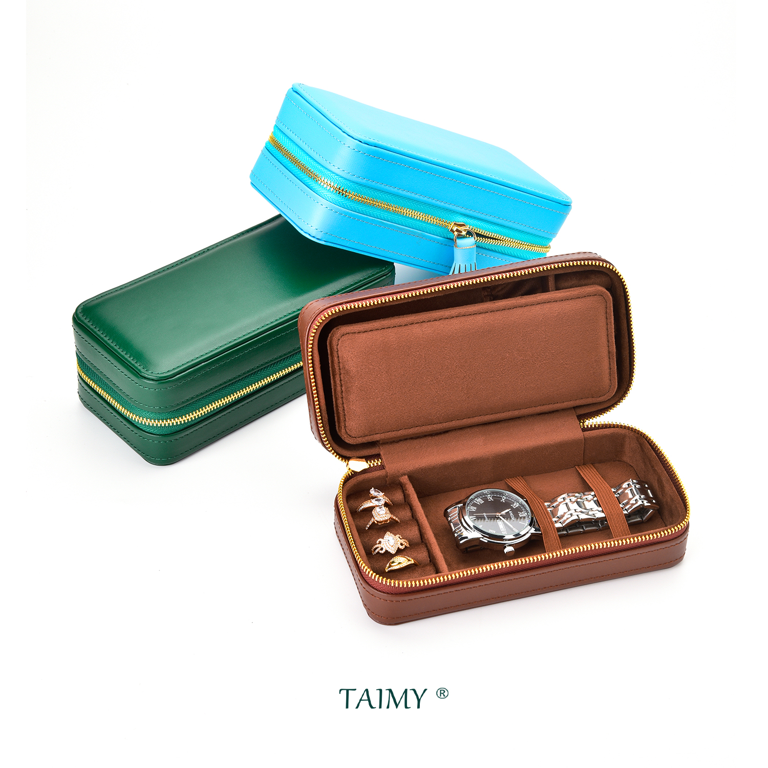Luxury Watch Travel Case - Luxury Pu Leather Jewelry Box Portable