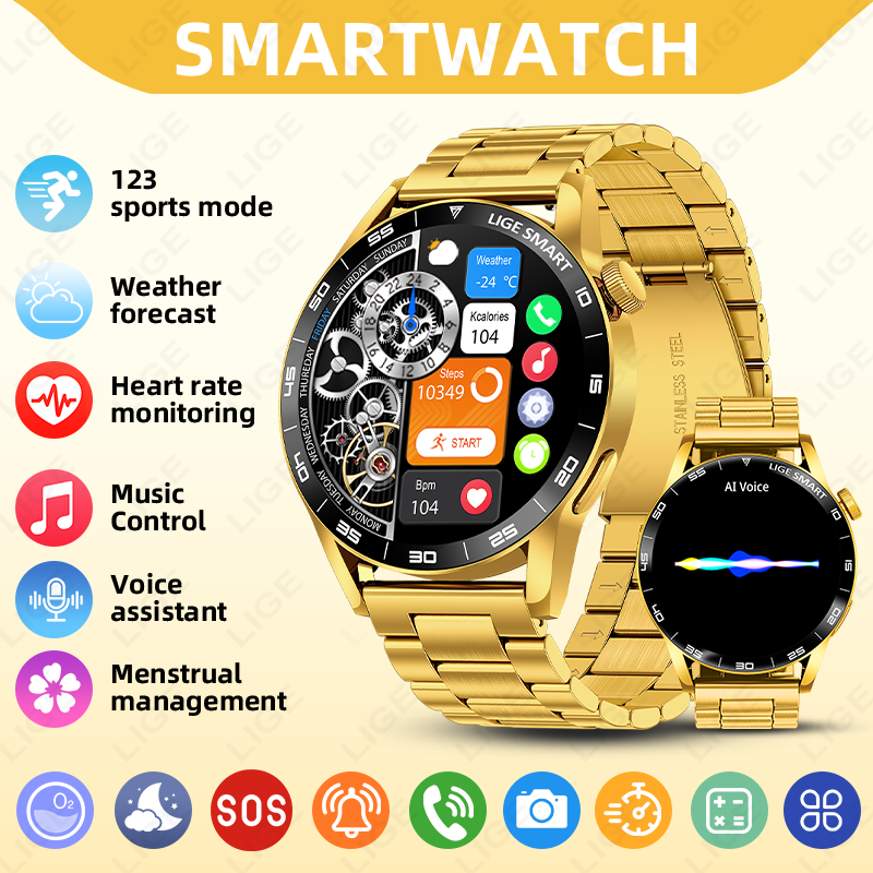 Luxury Watch In The World - LIGE Luxury Men Sport Smart Watch