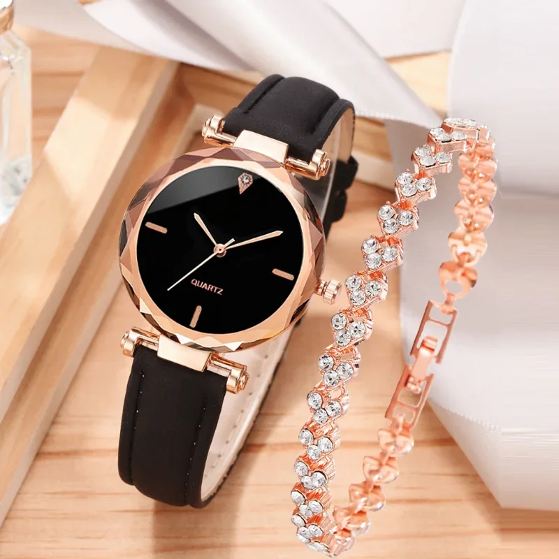 Luxury Watch Girl - 2pcs Luxury Fashion Women Watch Set