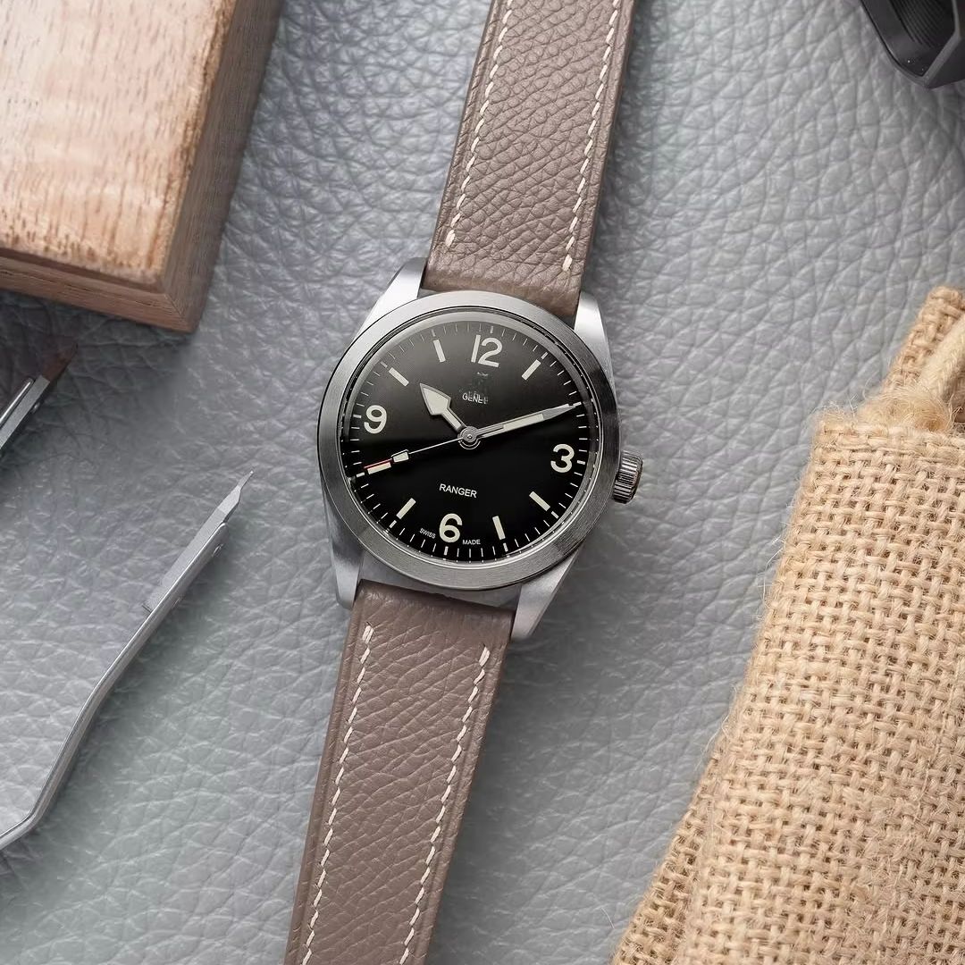 Luxury Watch Hermes - Genuine Epsom Pattern Cowhide Leather Watch