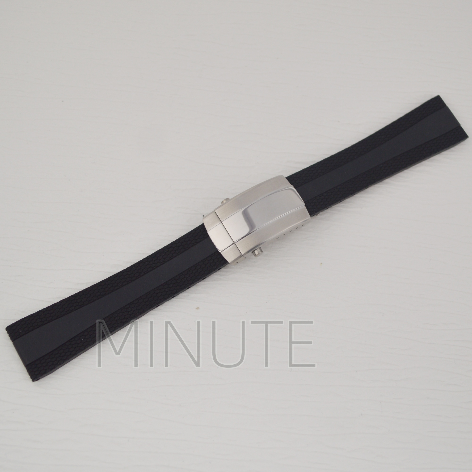Luxury Watch Repair - 22mm Watch Strap Rubber Bracelet Wristband
