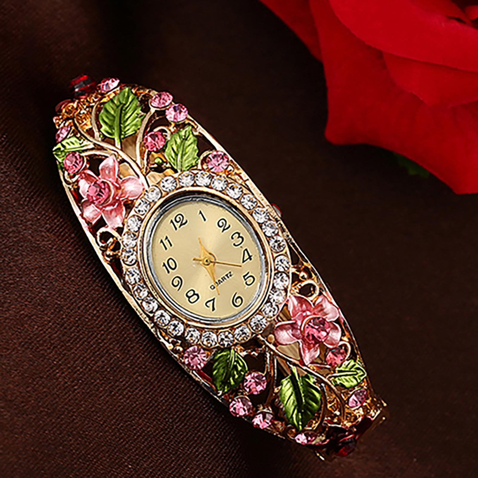 Hot Sales Women\'s Flower Butt - Luxury Watch Girl recension och pris