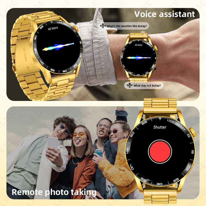 LIGE Luxury Men Sport Smart Wa - Luxury Watch In The World recension och pris