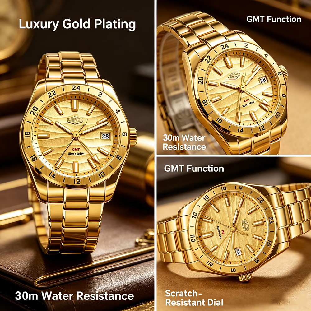 Quality Original GMT Men Clock - Luxury Watch Packaging Box recension och pris