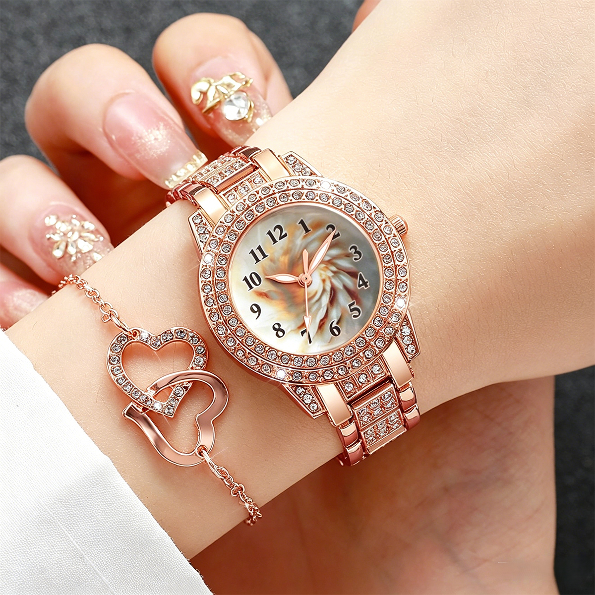 6PCS Luxury Rhinestone Women Q - Luxury Watch Packaging Box recension och pris