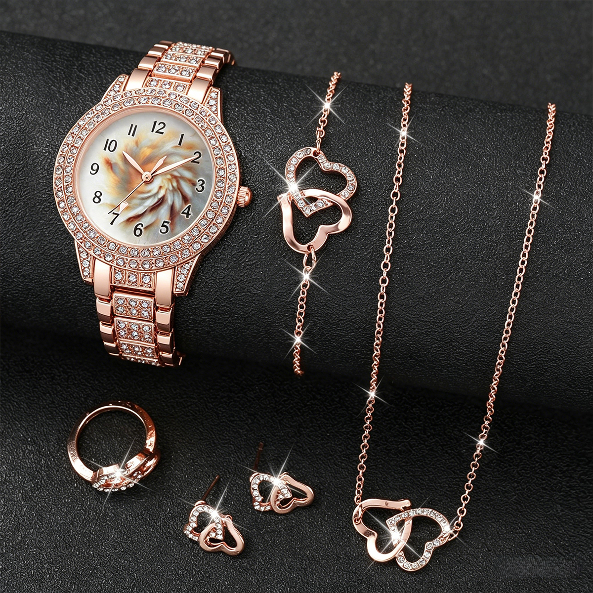 6PCS Luxury Rhinestone Women Q - Luxury Watch Packaging Box recension och pris
