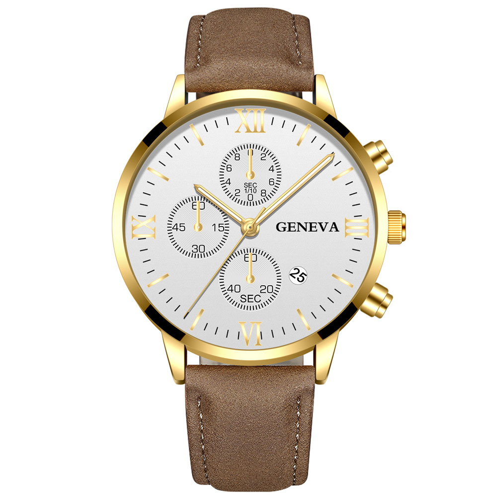 Geneva Fashion  Men Date Alloy - Luxury Watch Packaging Box recension och pris
