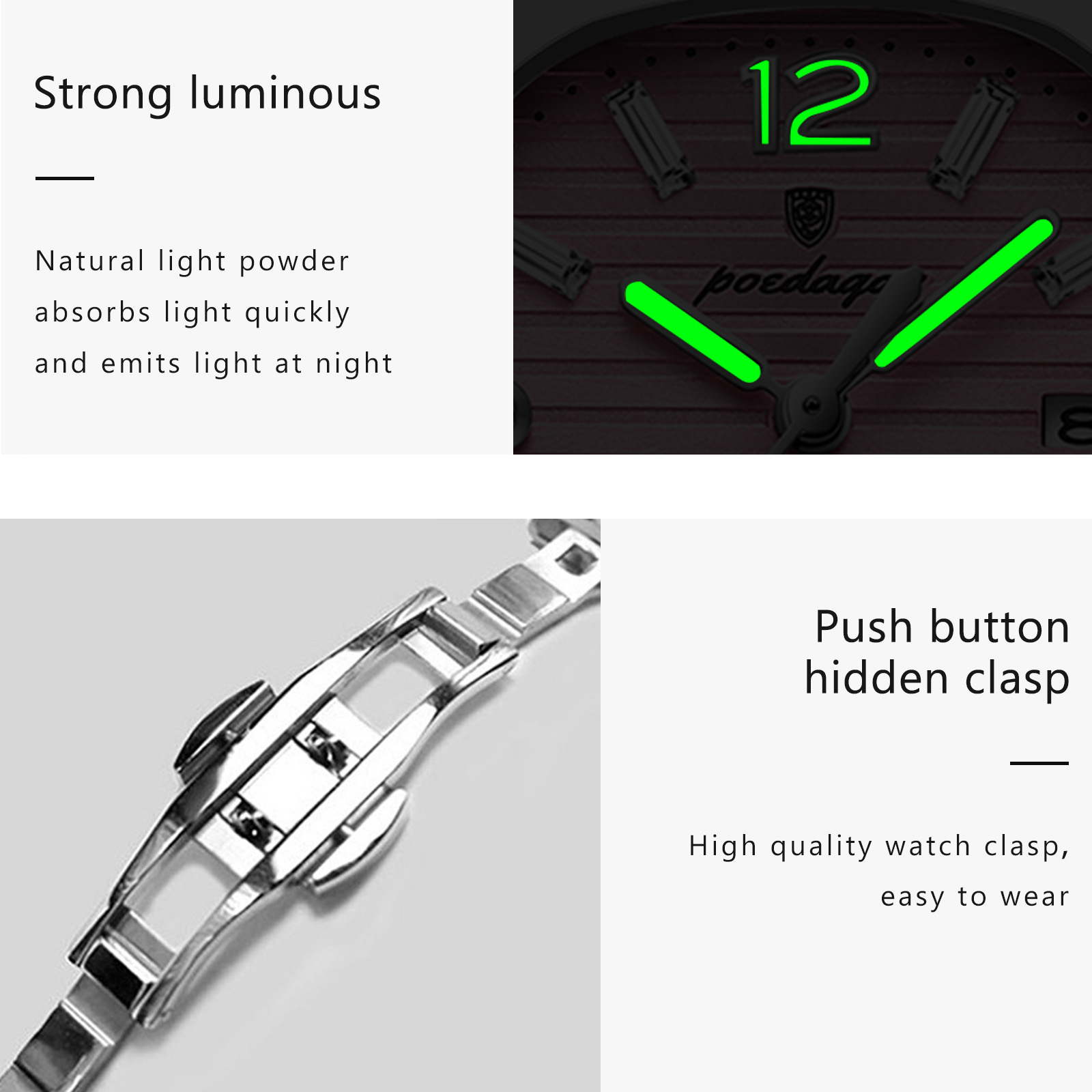 POEDAGAR Square Fashion Woman  - Luxury Watch Girl recension och pris