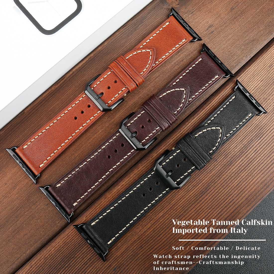 Retro Genuine Leather Watchban - Luxury Watch Hermes recension och pris