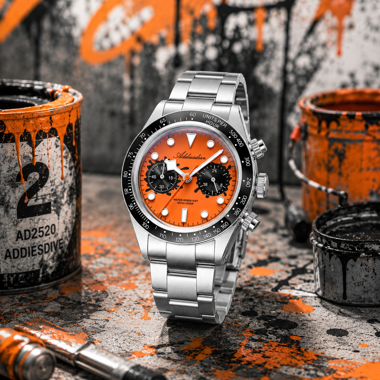 ADDIESDIVE New Quartz Chronogr - Zero Luxury Watch recension och pris