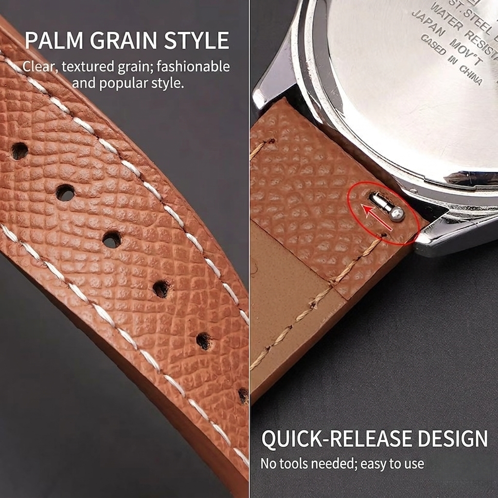Genuine Epsom Pattern Cowhide  - Luxury Watch Hermes recension och pris