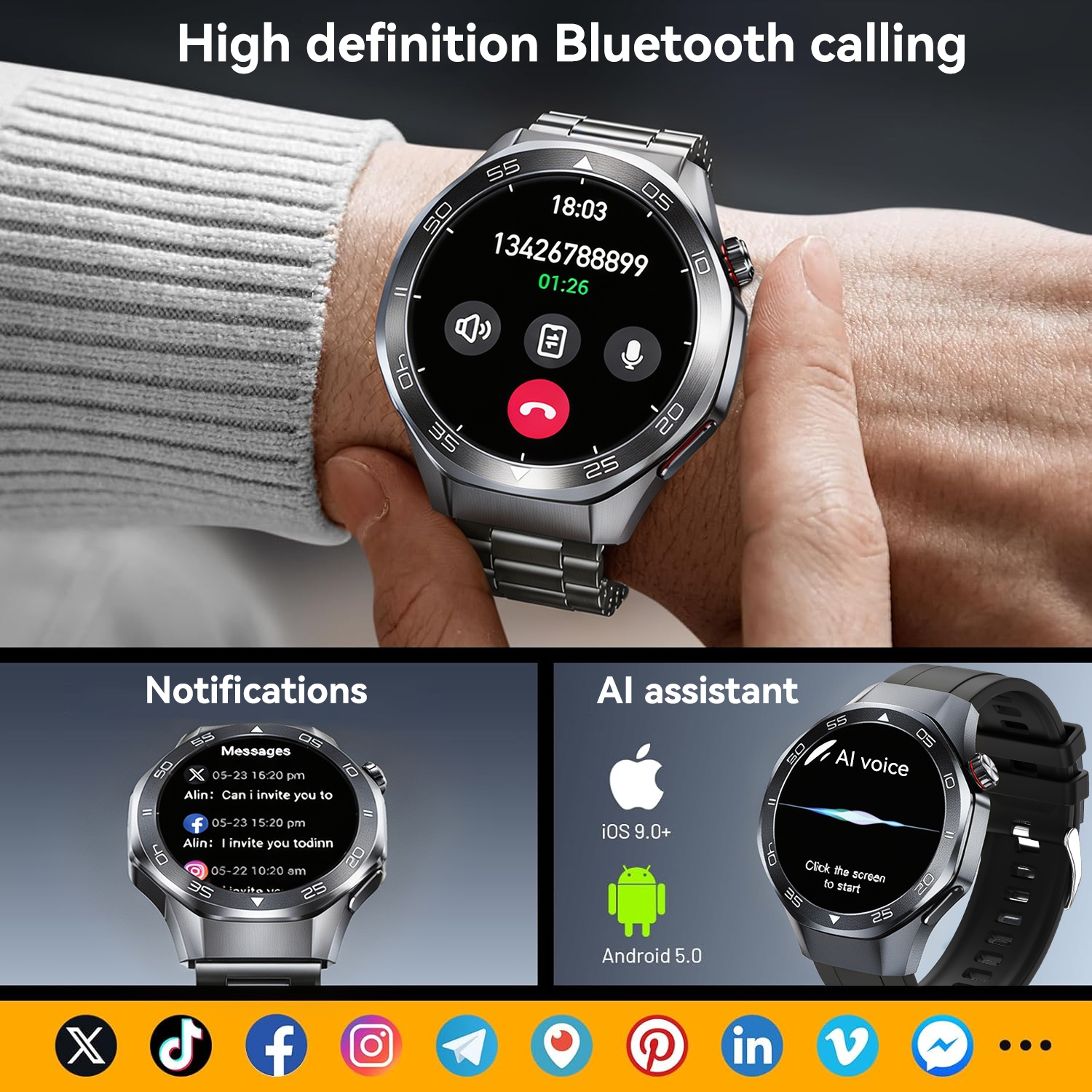 2026 Premium Watch 6 Pro Smart - Luxury Watch In The World recension och pris