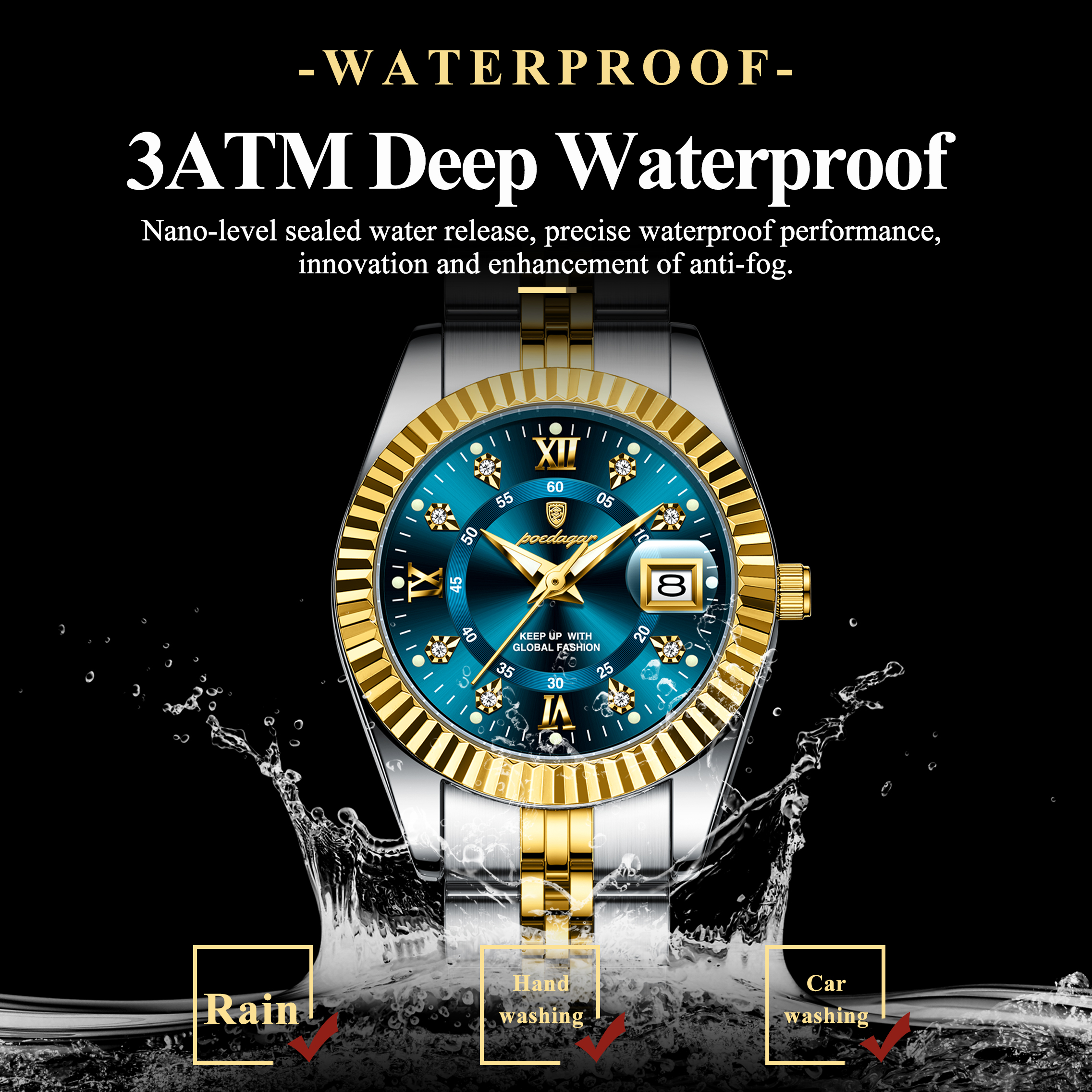 POEDAGAR Top Luxury Watch For  - Luxury Watch Girl recension och pris