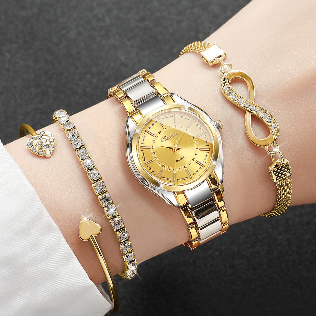 4PCS Elegant Women Watches Bra - Luxury Watch Packaging Box recension och pris