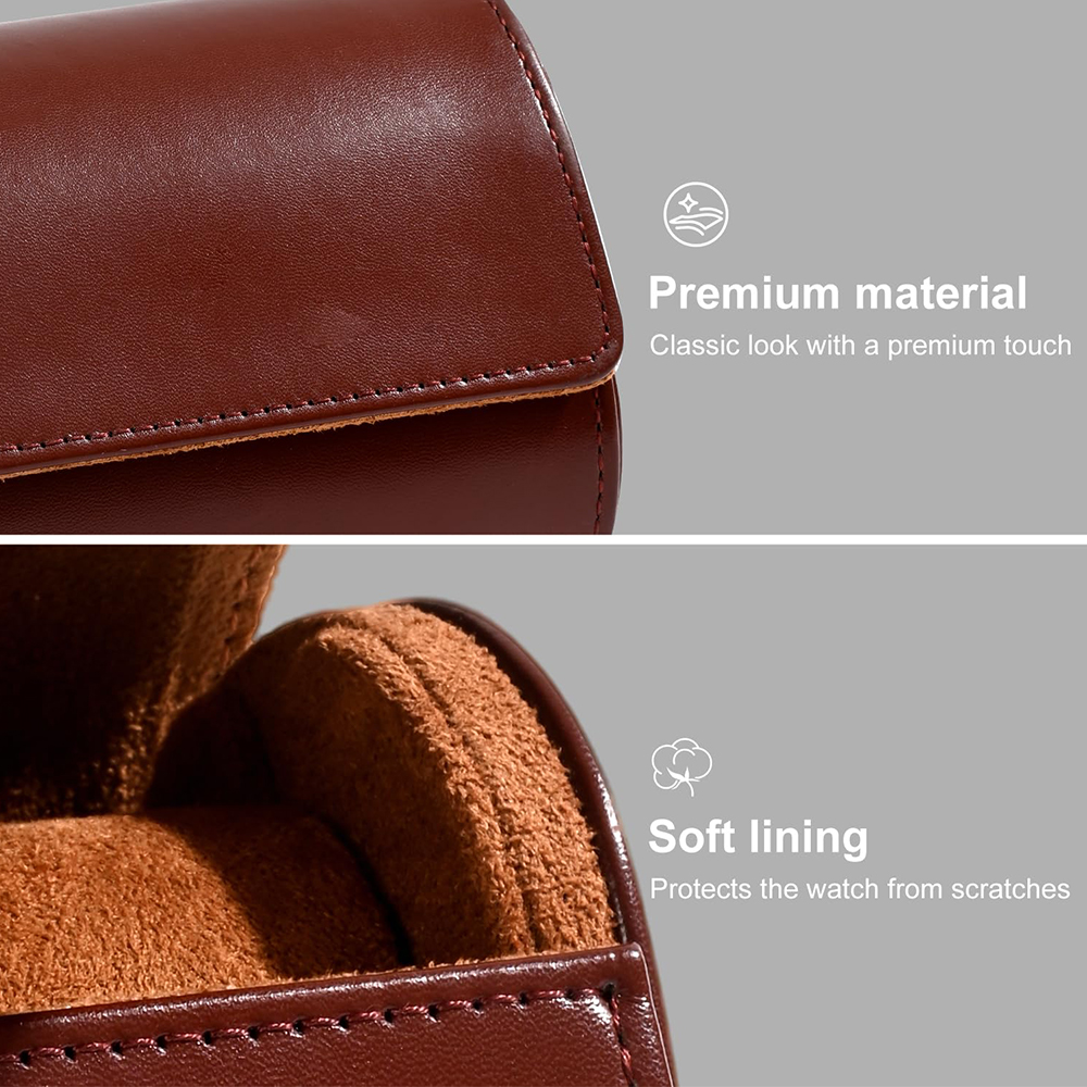 Luxury PU Leather Watch Case W - Luxury Watch Travel Case recension och pris
