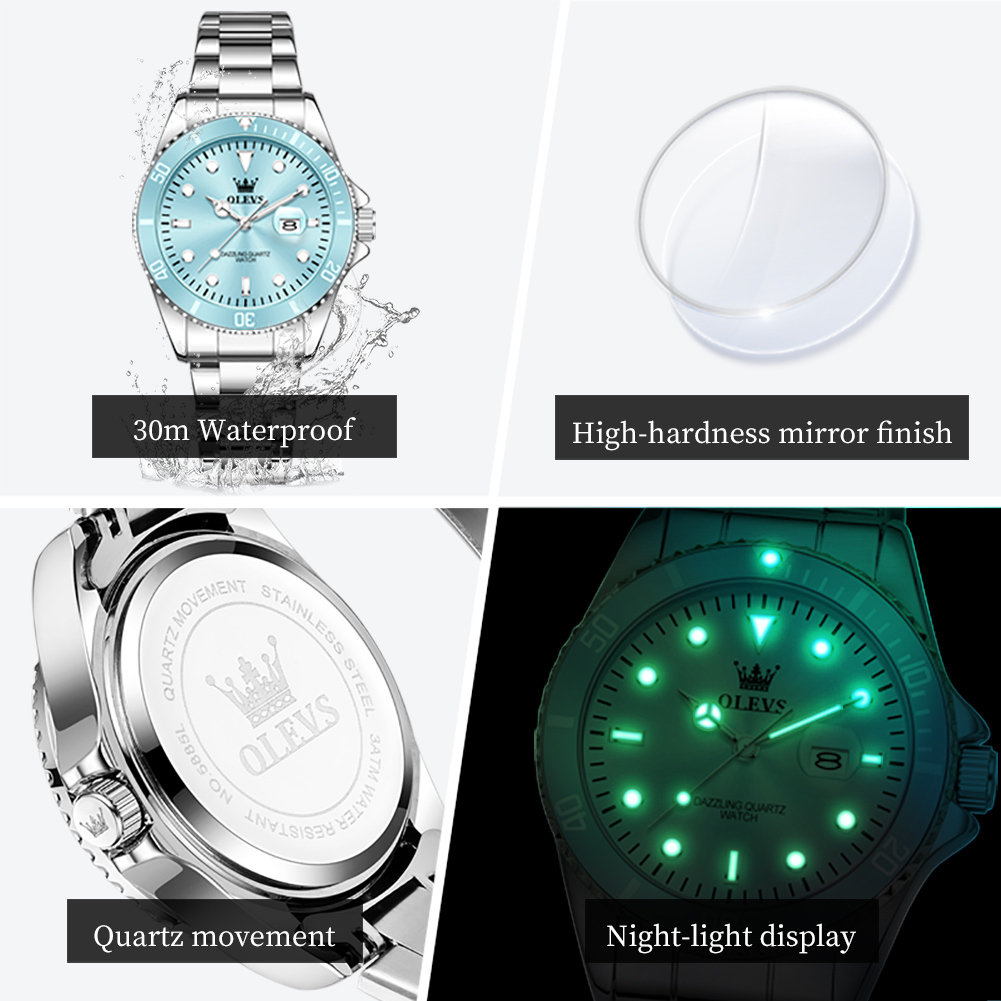 OLEVS Luxury Stainless Steel W - Luxury Watch Girl recension och pris