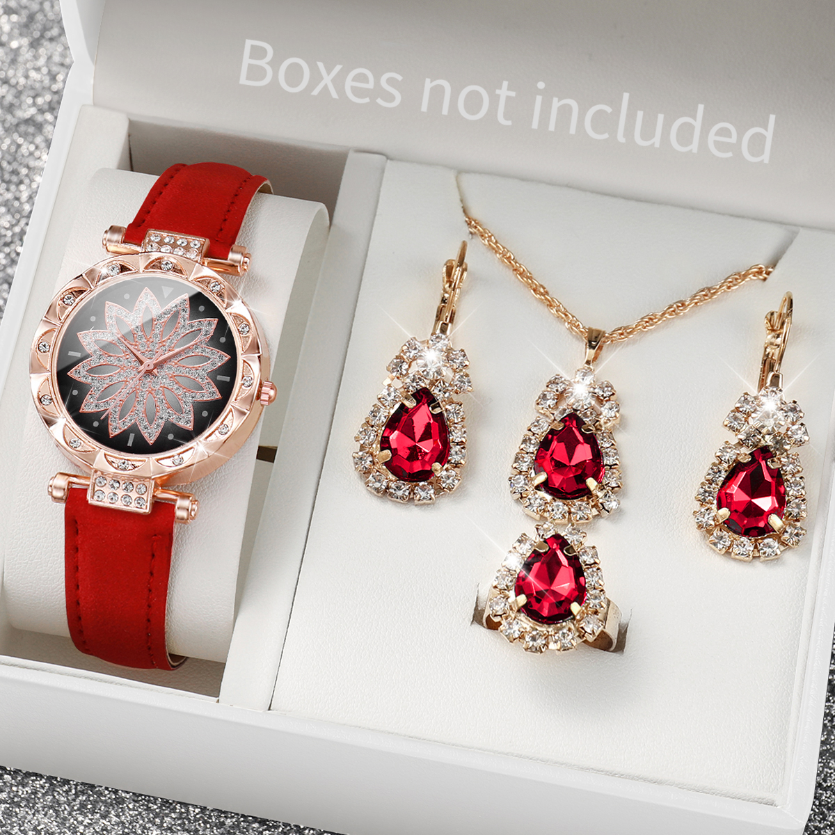 5PCS/Set Luxury Rhinestone Wom - Luxury Watch Packaging Box recension och pris