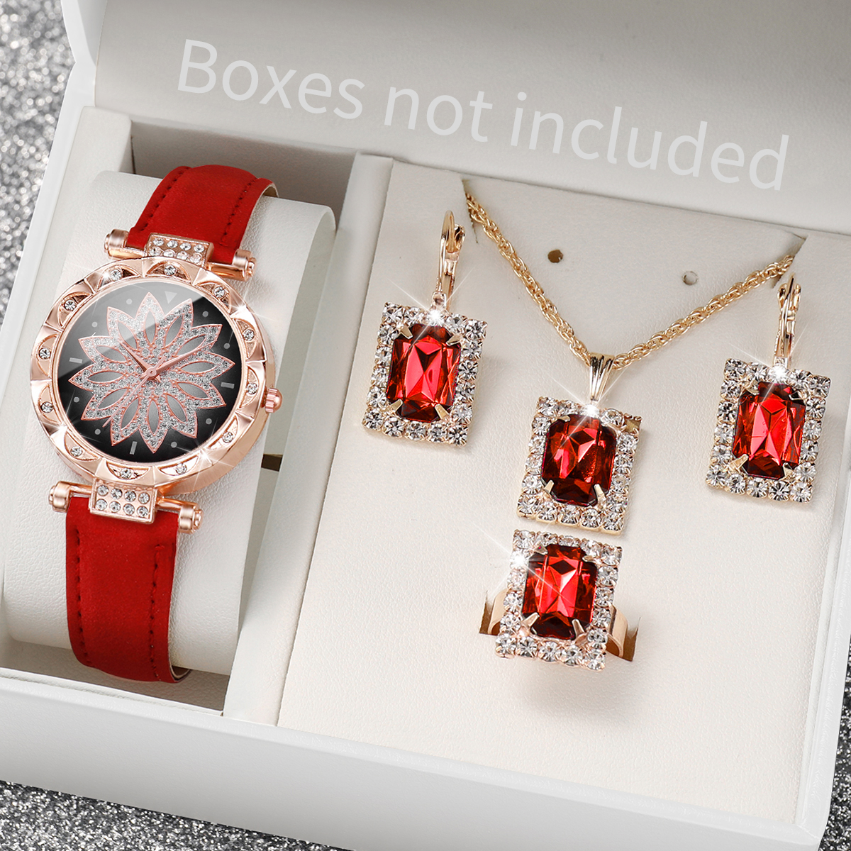 5PCS/Set Luxury Rhinestone Wom - Luxury Watch Packaging Box recension och pris