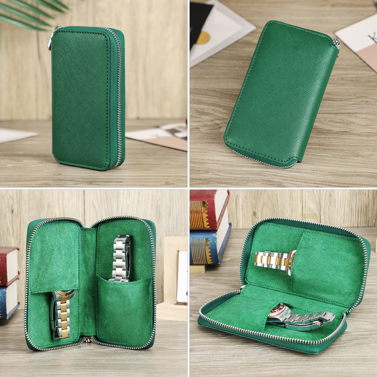 CONTACTS FAMILY Luxury Pouch w - Luxury Watch Travel Case recension och pris