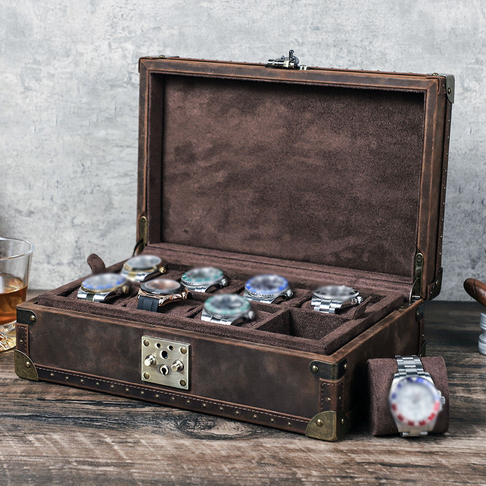 CONTACT'S FAMILY 8 Leather Cus - Luxury Watch Travel Case recension och pris