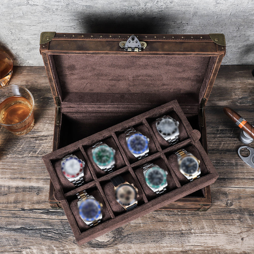 CONTACT'S FAMILY 8 Leather Cus - Luxury Watch Travel Case recension och pris