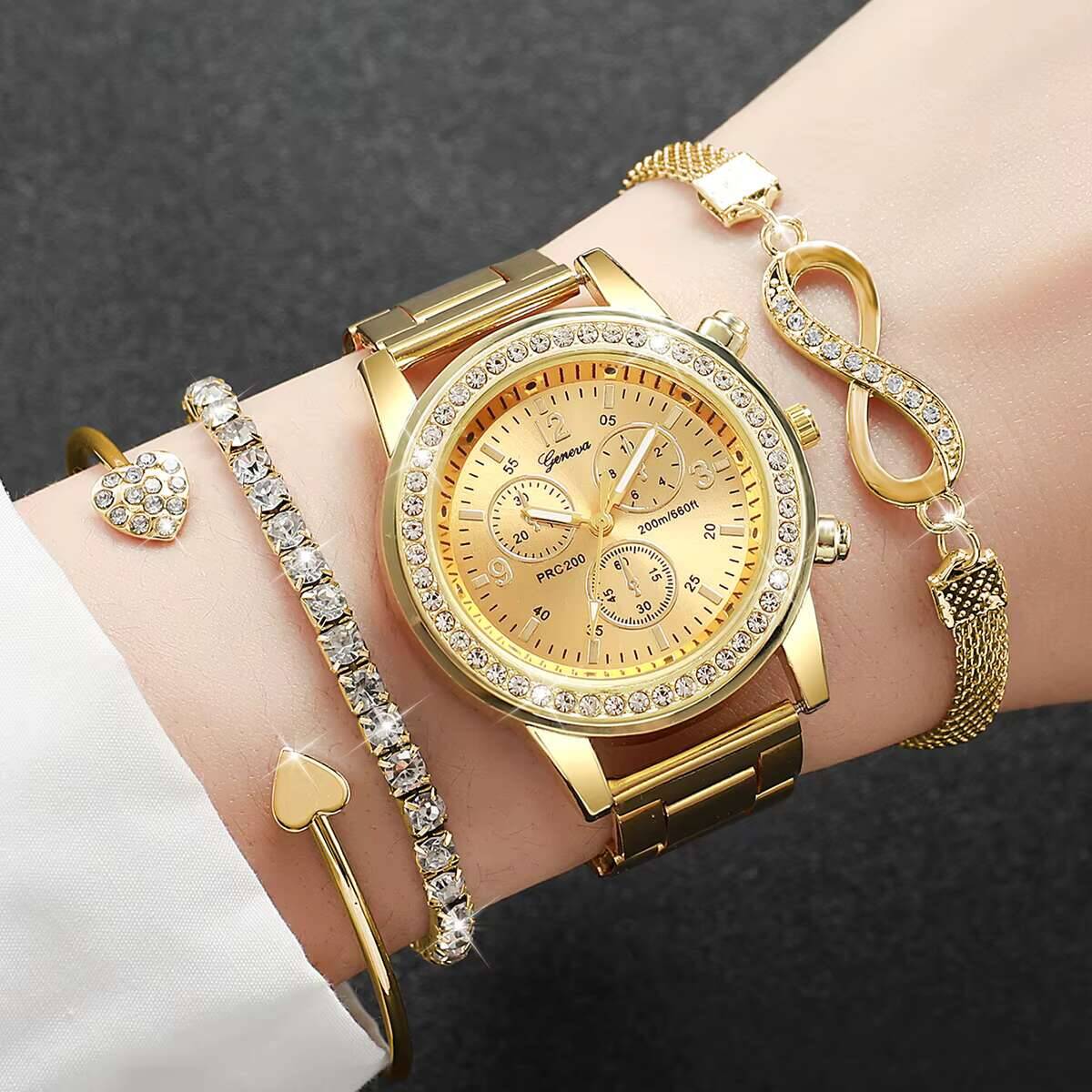 4PCS/Set Luxury Rhinestone Wom - Luxury Watch Packaging Box recension och pris