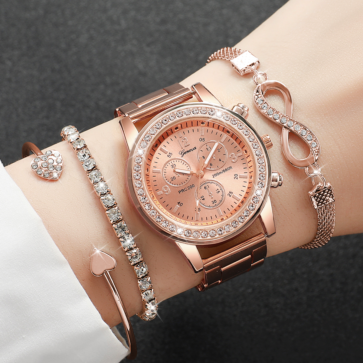 4PCS/Set Luxury Rhinestone Wom - Luxury Watch Packaging Box recension och pris