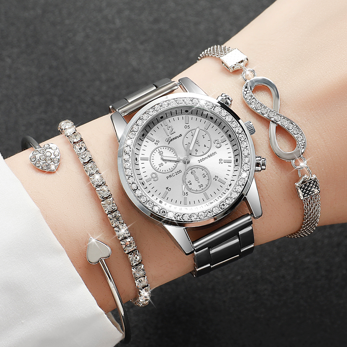 4PCS/Set Luxury Rhinestone Wom - Luxury Watch Packaging Box recension och pris