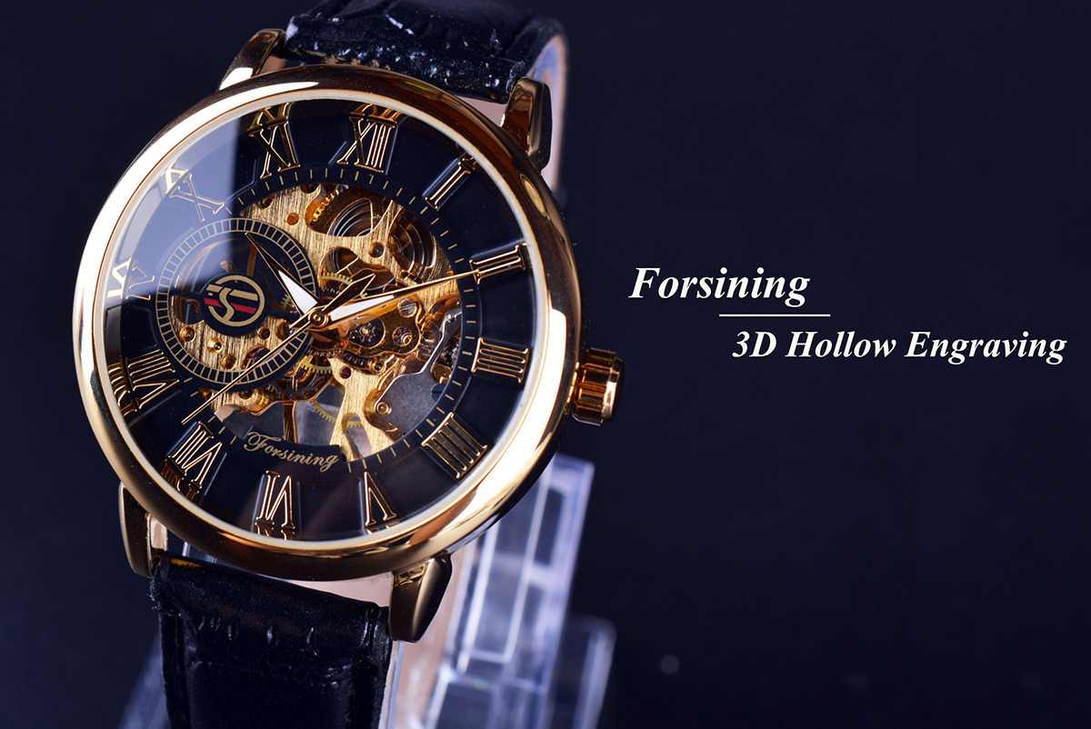 Forsining 3d Logo Design Hollo - Luxury Watch Packaging Box recension och pris
