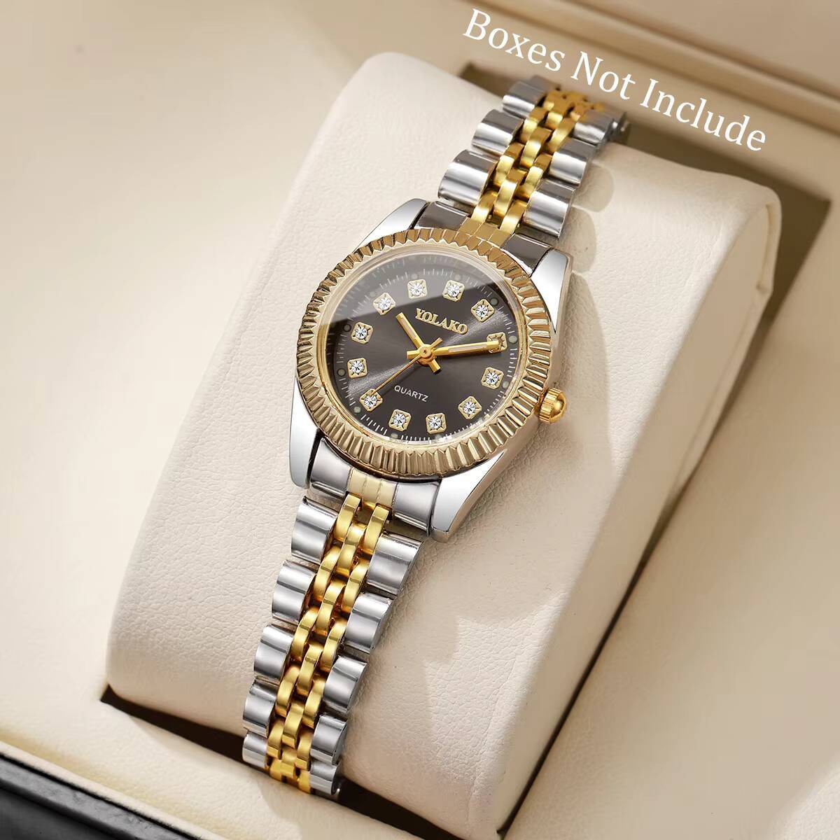 Fashion Rhinestone Women Quart - Luxury Watch Packaging Box recension och pris