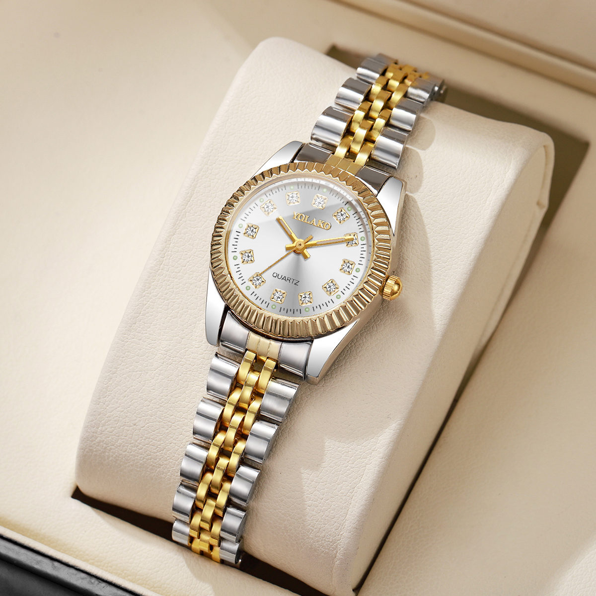 Fashion Rhinestone Women Quart - Luxury Watch Packaging Box recension och pris