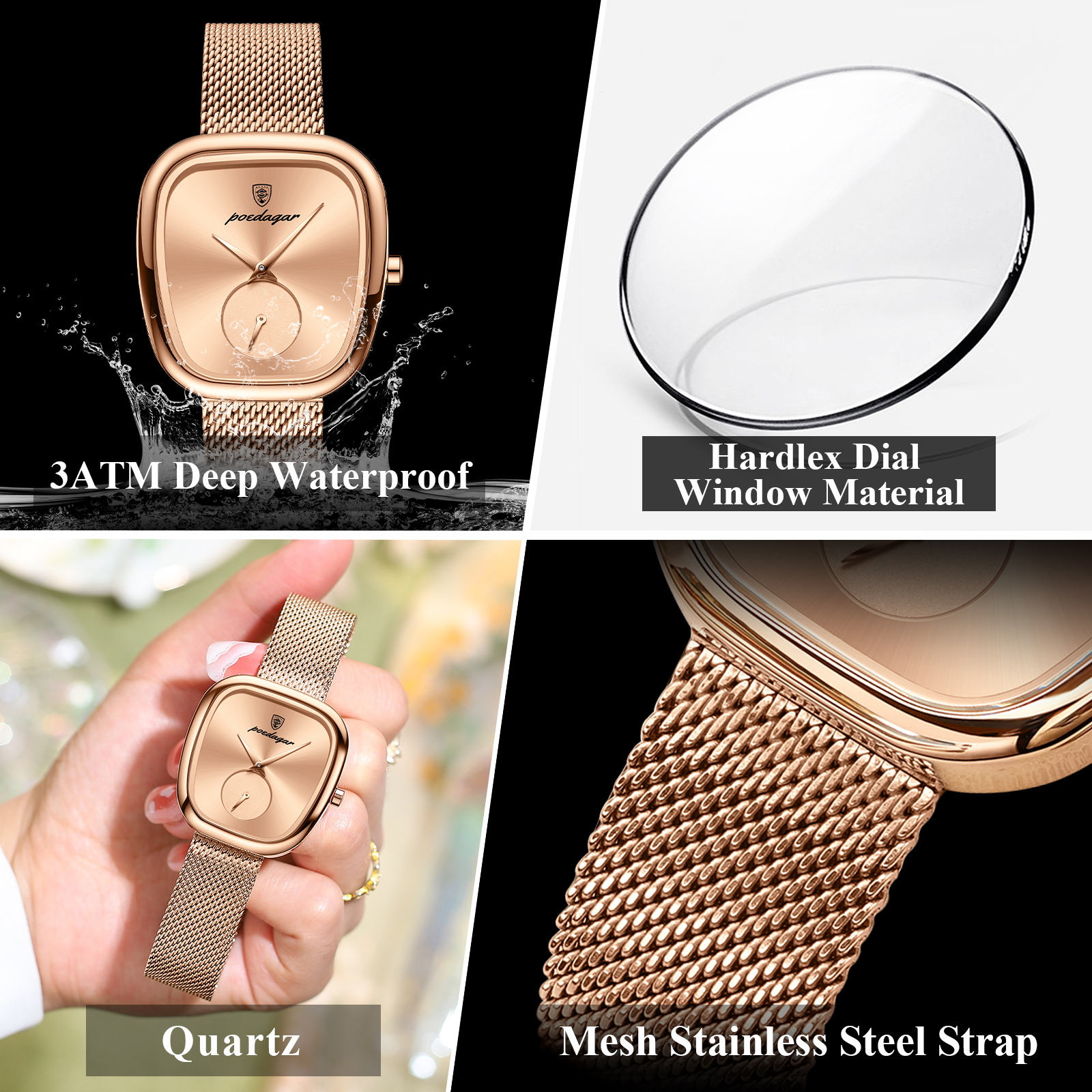 POEDAGAR Luxury Brand Woman Wa - Luxury Watch Girl recension och pris